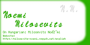 noemi milosevits business card
